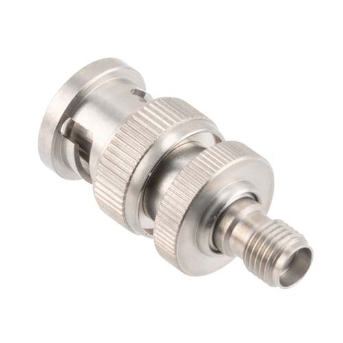 SMA Female to BNC Male Adapter with Passivated Stainless Steel Body Fairview Microwave FMAD91795