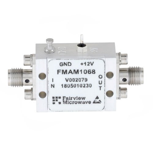 0.7 dB NF Low Noise Amplifier, Operating from 500 MHz to 4 GHz with 24 dB Gain, 20 dBm Psat and SMA Fairview Microwave FMAM1068