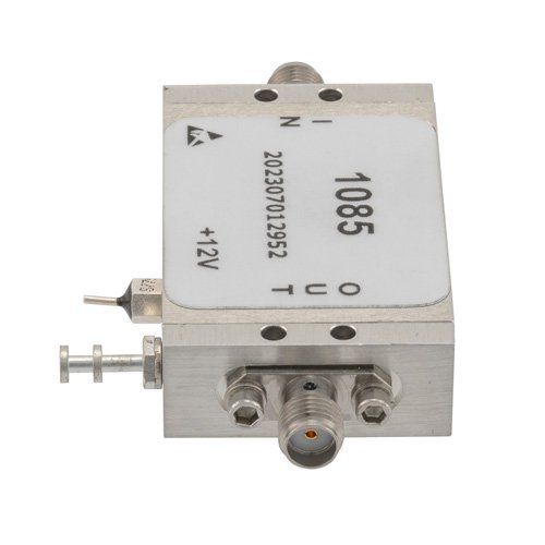 2.0 dB NF Low Noise Amplifier, Operating from 50 MHz to 8 GHz with 50 dB Gain, 19 dBm P1dB and SMA Fairview Microwave FMAM1085