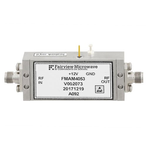 Medium Power Amplifier at 1 Watt P1dB Operating from 500 MHz to 4 GHz with SMA Fairview Microwave FMAM4053