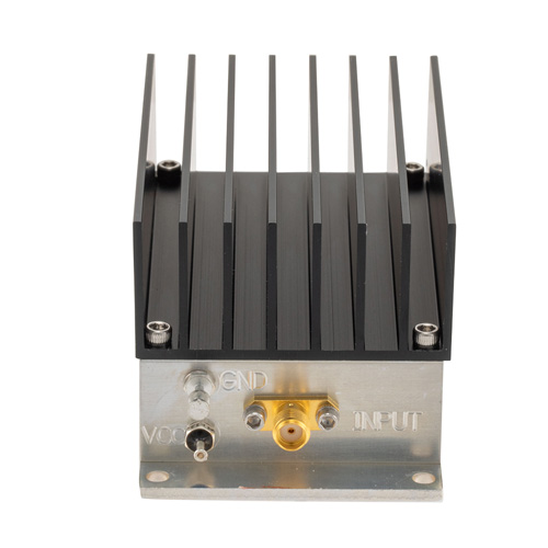 1 Watt P1dB, 30 MHz to 2200 MHz, Medium Power GaAs Amplifier with Heatsink, 31 dB Gain, 43 dBm IP3 and SMA Fairview Microwave FMAM4074