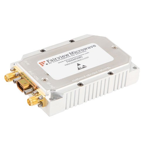 1000 to 2500 MHz SMA GaN Power Amplifier, 20W, L & S Bands, 28V, 50% Efficiency and Class AB Fairview Microwave FMAM5085