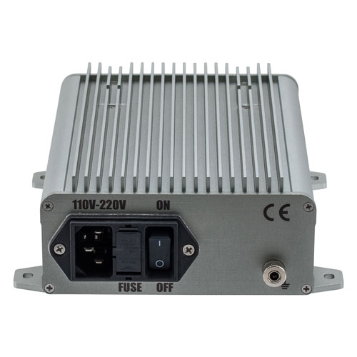 30 dB Gain, 25 dBm P1dB, 0.1 GHz to 6 GHz, Broadband AC Low Noise Amplifier, Bench-Top, 110/220VAC, 3.7 dB Noise Figure, SMA Fairview Microwave FMAM63027