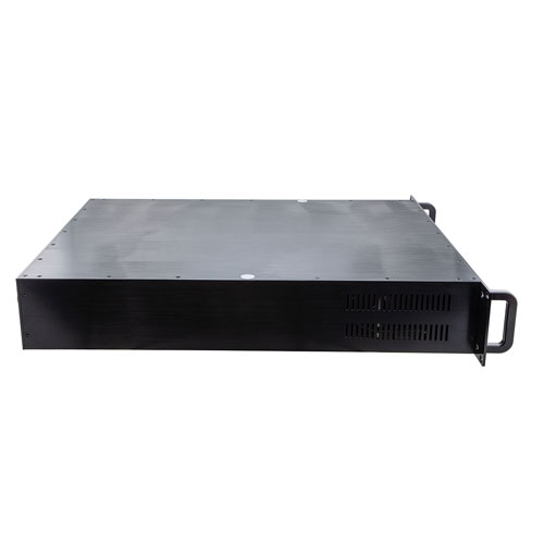 30W Psat, 45 dB Gain, 0.7 GHz to 6 GHz, AC Powered Broadband GaAs GaN High Power Amplifier with Heatsink, Rack Mount, 110/220VAC, N Fairview Microwave FMAMA5096