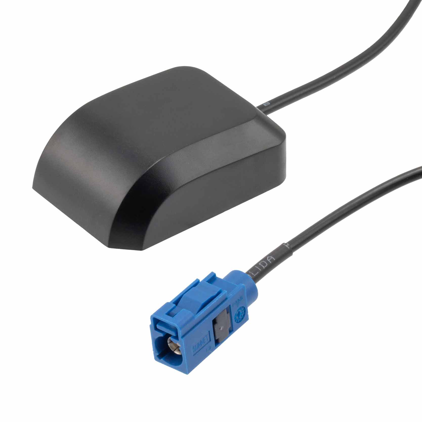 31.5 dBi Active GPS Magnet Mount Antenna RHCP 1575 MHz, RG174 FAKRA-C IP66 Fairview Microwave FMANGPS1013