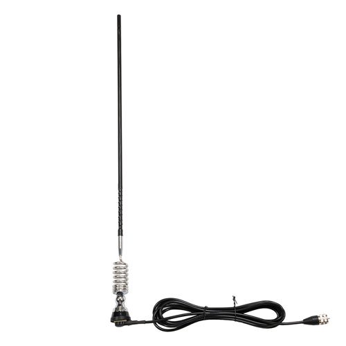 27 MHz Omni Antenna 4 dBi Gain, Spring UHF Male Connector Fairview Microwave FMANOM1067