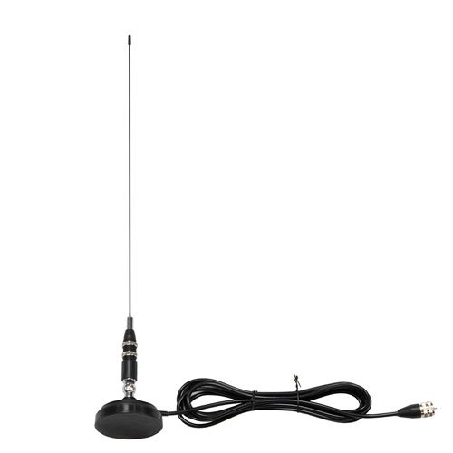 27 MHz Omni Antenna 2 dBi Gain, Magnetic Mount UHF Male Connector, Stainless Steel Fairview Microwave FMANOM1068