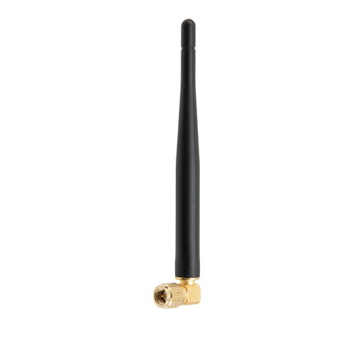 2.4 GHz to 5.85 GHz Dual Band Antenna, Monopole, 90-degree angle, SMA Male Connector, 2.1 and 5.47 dBi Gain Fairview Microwave FMANRBD1042