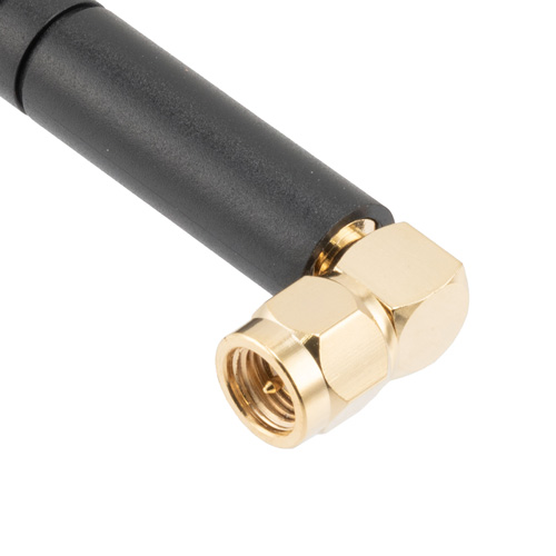 2.4 GHz to 2.5 GHz Stubby Antenna, Monopole, 90-degree angle, SMA Male Connector, 2 dBi Gain Fairview Microwave FMANRBD1044