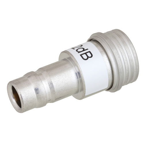 2 dB Fixed Attenuator QN Male (Plug) to QN Female (Jack) Up to 3 GHz Rated to 1 Watt, Fairview Microwave FMAP1000-2