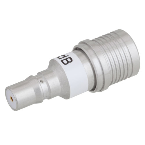 9 dB Fixed Attenuator QMA Male (Plug) to QMA Female (Jack) Up to 6 GHz Rated to 1 Watt, Fairview Microwave FMAP1002-9