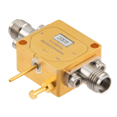 4 GHz to 30 GHz Absorptive Voltage Variable Attenuator, 30 dB, Field Replaceable 2.92mm Fairview Microwave FMAT2005