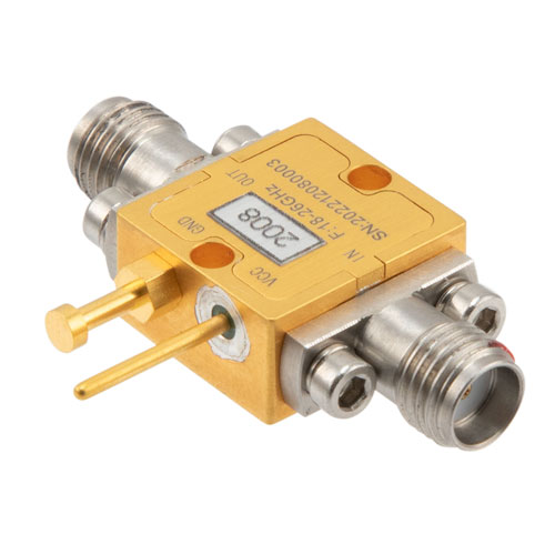 18 GHz to 26 GHz Absorptive Voltage Control Attenuator, 30 dB, Field Replaceable SMA Fairview Microwave FMAT2008