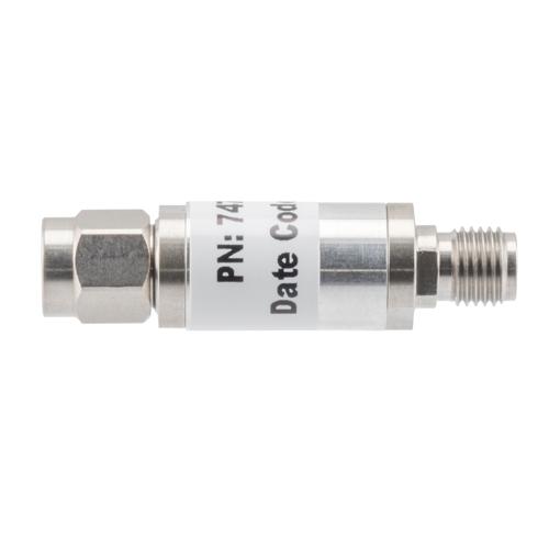 30 dB Fixed Attenuator 3.5mm Male (Plug) to 3.5mm Female (Jack) up to 26.5 GHz Rated to 2 Watts, Aluminum Body, 1.45:1 VSWR Fairview Microwave FMAT7471-30