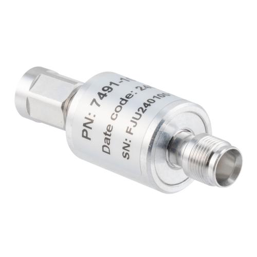 10 dB Fixed Attenuator NEX10 Male (Plug) to NEX10 Female (Jack) Up to 6 GHz Rated to 10 Watts, Aluminum Body, 1.25:1 VSWR Fairview Microwave FMAT7491-10