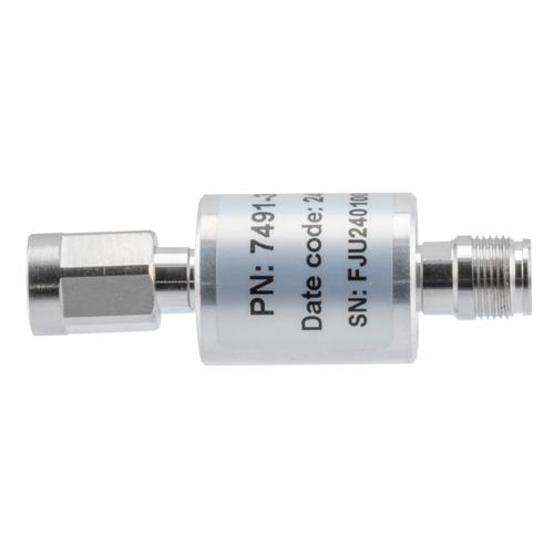 3 dB Fixed Attenuator NEX10 Male (Plug) to NEX10 Female (Jack) Up to 6 GHz Rated to 10 Watts, Aluminum Body, 1.25:1 VSWR Fairview Microwave FMAT7491-3