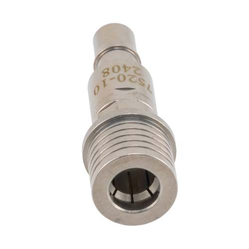 10 dB Fixed Attenuator QMA Male (Plug) to QMA Female (Jack) Up to 6 GHz Rated to 2 Watts, Brass Tri-Metal Body, 1.3:1 VSWR Fairview Microwave FMAT7520-10