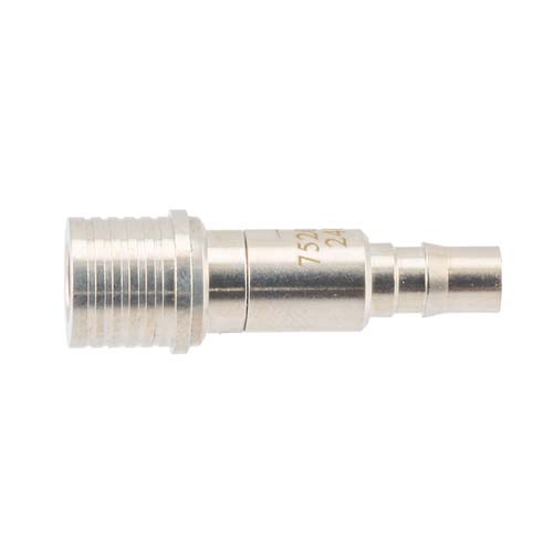 20 dB Fixed Attenuator QMA Male (Plug) to QMA Female (Jack) Up to 6 GHz Rated to 2 Watts, Brass Tri-Metal Body, 1.3:1 VSWR Fairview Microwave FMAT7520-20