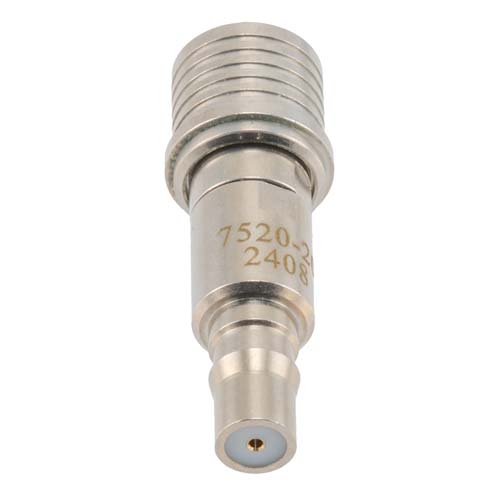 20 dB Fixed Attenuator QMA Male (Plug) to QMA Female (Jack) Up to 6 GHz Rated to 2 Watts, Brass Tri-Metal Body, 1.3:1 VSWR Fairview Microwave FMAT7520-20