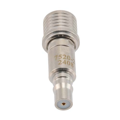 2 dB Fixed Attenuator QMA Male (Plug) to QMA Female (Jack) Up to 6 GHz Rated to 2 Watts, Brass Tri-Metal Body, 1.3:1 VSWR Fairview Microwave FMAT7520-2