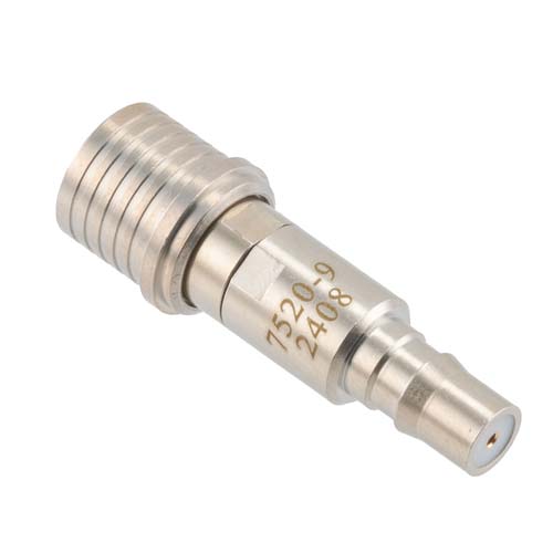 9 dB Fixed Attenuator QMA Male (Plug) to QMA Female (Jack) Up to 6 GHz Rated to 2 Watts, Brass Tri-Metal Body, 1.3:1 VSWR Fairview Microwave FMAT7520-9