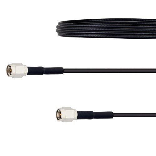 Low Loss SMA Male to SMA Male Cable LMR-100 Coax Fairview Microwave FMC00028