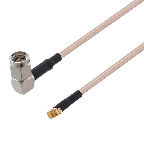 RA SMA Male to RA Push-On SMP Female Cable RG-316 Coax Fairview Microwave FMC00055