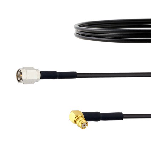 SMA Male to RA Push-On SMP Female Cable RG174 Coax Fairview Microwave FMC00232