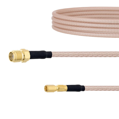 Low Loss SMA Female to SSMC Male Cable RG-316 Coax Fairview Microwave FMC00314