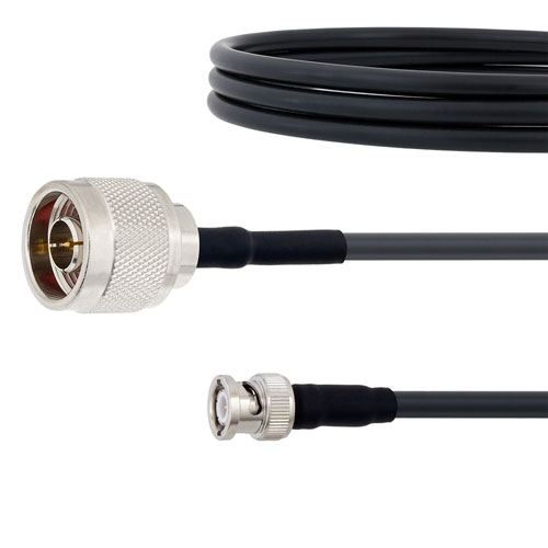 Low Loss N Male to BNC Male Cable LMR-240-UF Coax Fairview Microwave FMC00319