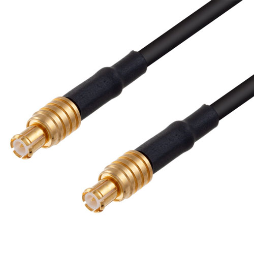 Flexible MCX Plug to MCX Plug Cable RG174 Coax with Heat Shrink Fairview Microwave FMC00625