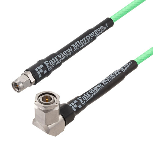 Low Loss SMA Male to RA TNC Male Cable LL142 Coax in 150 cm Fairview Microwave FMC00638-150CM