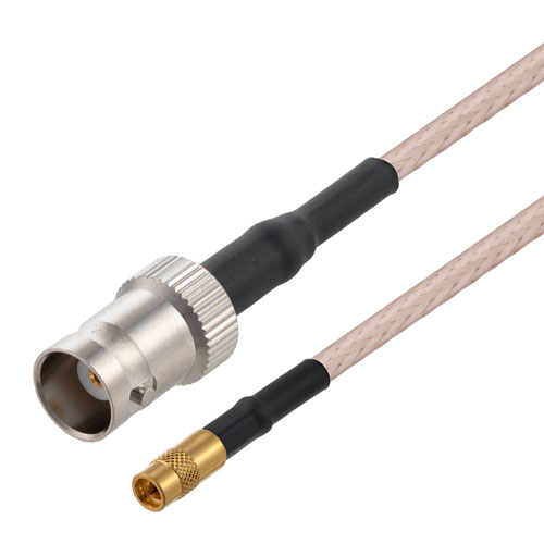 MMCX Jack to BNC Female Cable RG-316 Coax in 72 Inch Fairview Microwave FMC00664-72