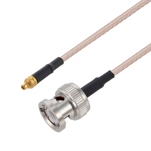 MMCX Plug to BNC Male Cable M17/113-RG316 Coax in 36 Inch Fairview Microwave FMC00797-36