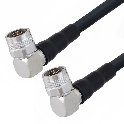 Fire Rated Low Loss RA N Male to RA N Male Cable LMR-400-FR Coax with Times Microwave Components Fairview Microwave FMC00857