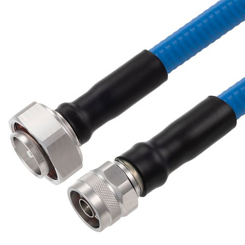 Plenum Low PIM N Male to 7/16 DIN Male Cable SPP-500-LLPL Coax in 200 cm with Times Microwave Components Fairview Microwave FMC00877-200CM