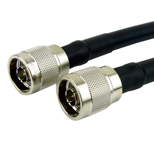 N Male to N Male Cable RG-214 Coax in 24 Inch Fairview Microwave FMC0101214-24