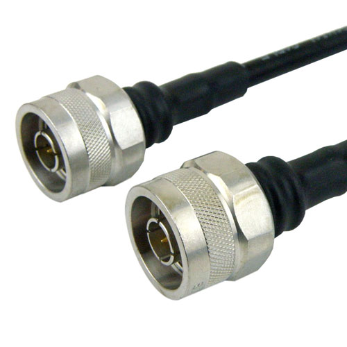 N Male to N Male Cable LMR-240-UF Coax in 72 Inch Fairview Microwave FMC0101245-72