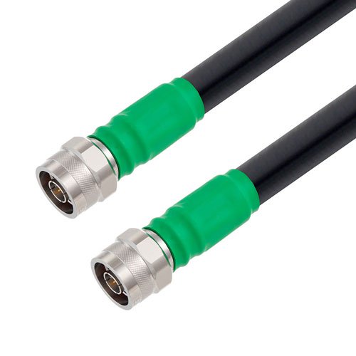 Low Loss N Male to N Male Cable LMR-600 Coax in 36 Inch with Times Microwave Connectors with LF Solder Fairview Microwave FMC0101600LF-36