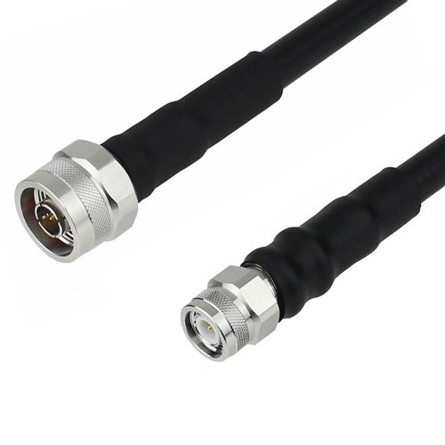 N Male to TNC Male Cable LMR-400 Coax in 48 Inch with Times Microwave Connectors Fairview Microwave FMC0103400-48