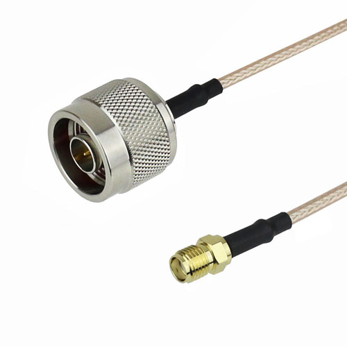 N Male to SMA Female Cable RG-316 Coax with LF Solder Fairview Microwave FMC0113315LF