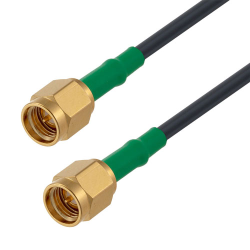 SMA Male to SMA Male Cable LMR-100 Coax in 24 Inch with LF Solder Fairview Microwave FMC0202100LF-24