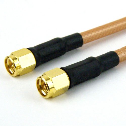 SMA Male to SMA Male Cable RG-142 Coax in 72 Inch Fairview Microwave FMC0202143-72