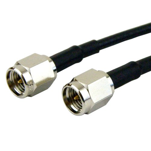 SMA Male to SMA Male Cable RG-174 Coax in 48 Inch Fairview Microwave FMC0202174-48