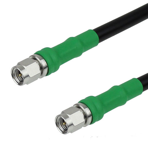 Low Loss SMA Male to SMA Male Cable LMR-240 Coax in 6 Inch with Times Microwave Connectors with LF Solder Fairview Microwave FMC0202240LF-06