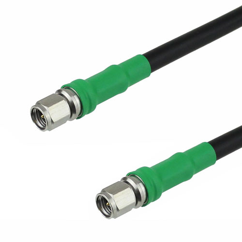 Low Loss SMA Male to SMA Male Cable LMR-240-UF Coax in 12 Inch with Times Microwave Connectors with LF Solder Fairview Microwave FMC0202245LF-12