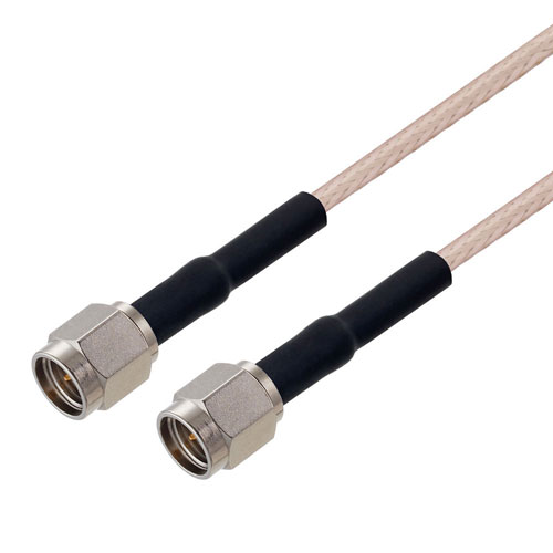 SMA Male (Plug) to SMA Male (Plug) Cable RG-316 Coax Up To 3 GHz, 1.35 VSWR in 8 Inch Fairview Microwave FMC0202315-08