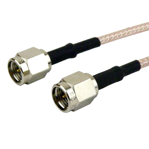 SMA Male (Plug) to SMA Male (Plug) Cable M17/113-RG316 Coax Up To 3 GHz, 1.35 VSWR in 36 Inch Fairview Microwave FMC0202316-36