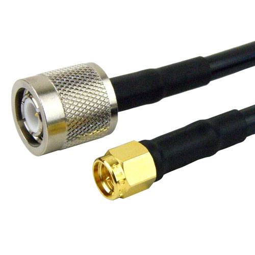 SMA Male to TNC Male Cable RG-223 Coax in 24 Inch Fairview Microwave FMC0203223-24