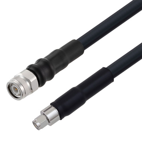 SMA Male to TNC Male Cable LMR-400 Coax in 36 Inch with Times Microwave Connectors Fairview Microwave FMC0203400-36